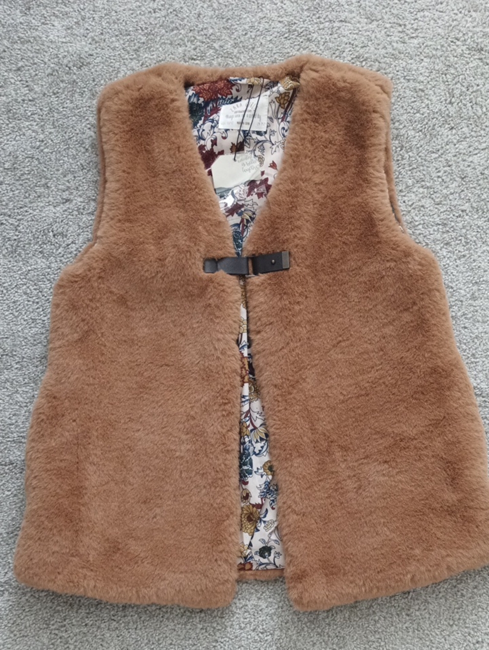 NWT Zara Girls Teddy Vest Size 11-12